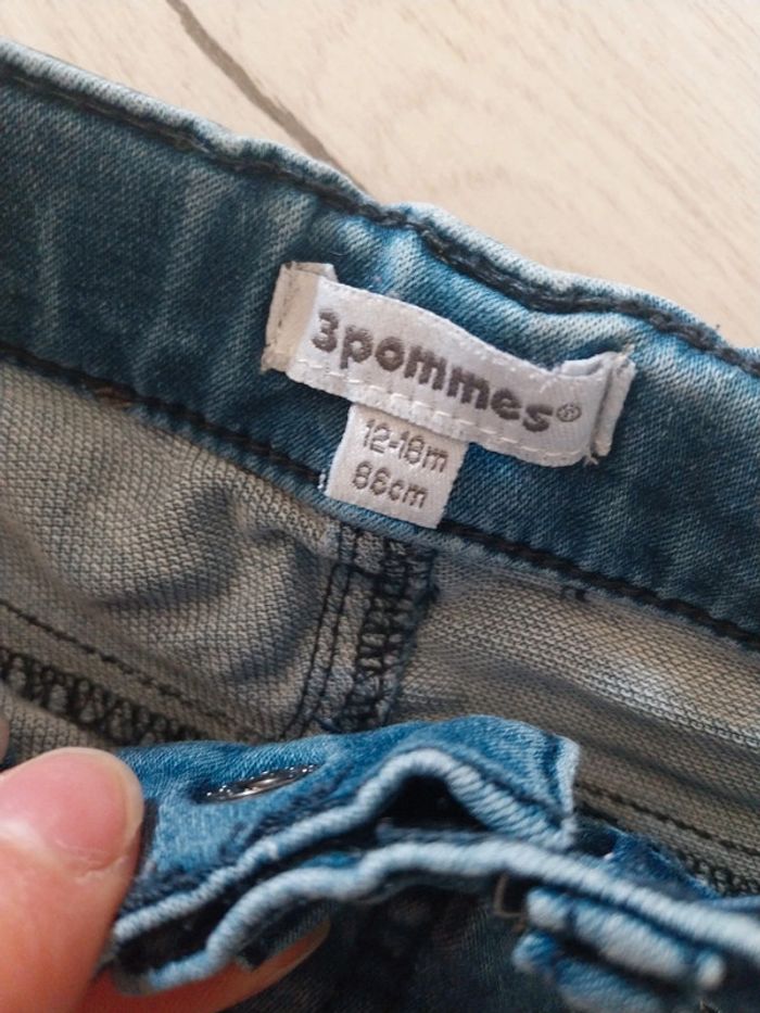 Jean 3 pommes 12 18 mois 86 cm - photo numéro 2