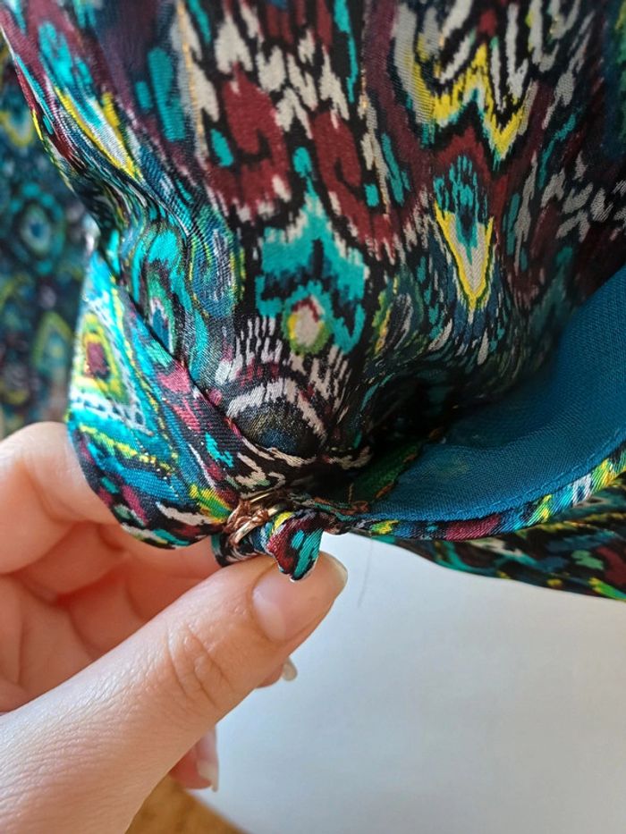 Blouse cache-coeur à motifs taille XL 42 - photo numéro 4