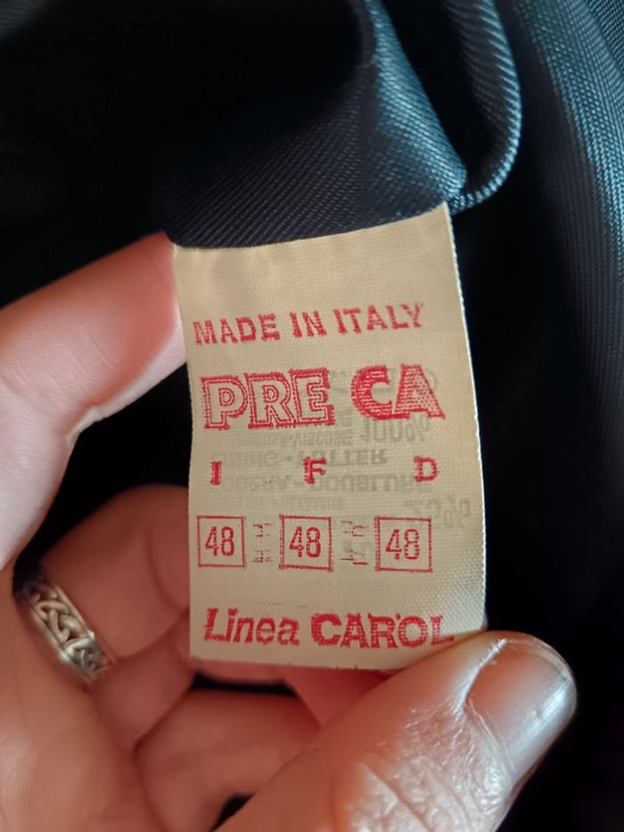 Veste laine bombers marine Made in Italy - photo numéro 9