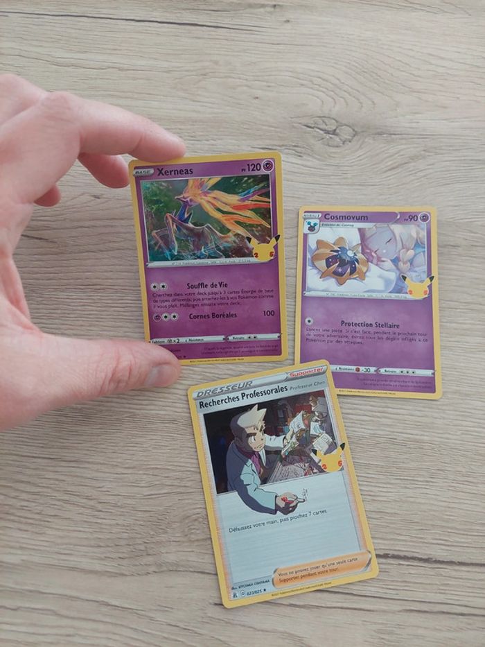Lot de 3 cartes holo célébration 25 ans pokemon - photo numéro 2