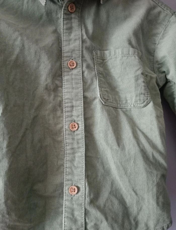 Chemise H&M verte avec capuche – 18mois - photo numéro 4