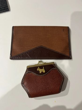 Lot Porte monnaie + porte chéquier avec porte carte