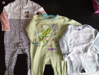 Lot de 3  pyjamas mi saison été garçon 12 mois, léger , orchestra, mickey