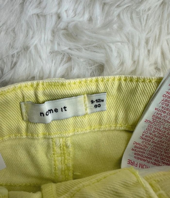 Short jaune pastel Name It – Taille 9 mois - photo numéro 4