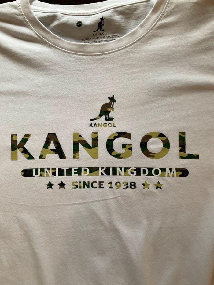 T-shirt blanc pour homme Kangol taille XXL 368 - photo numéro 3