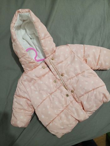 Manteau rose "étoile" _ 3 mois 