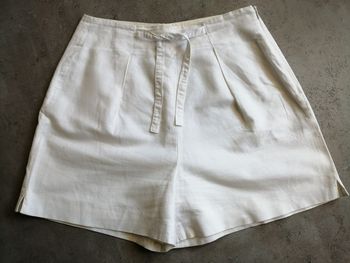 Short doublé taille 36 blanc Etam