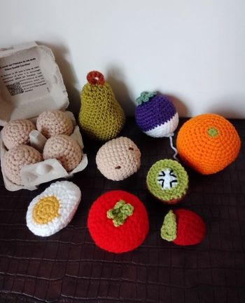 Lot de dînette jouet lavable crochet
