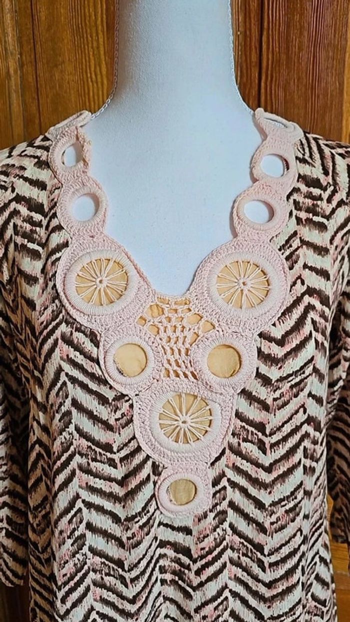 Robe d'été mi longue brodee - photo numéro 3