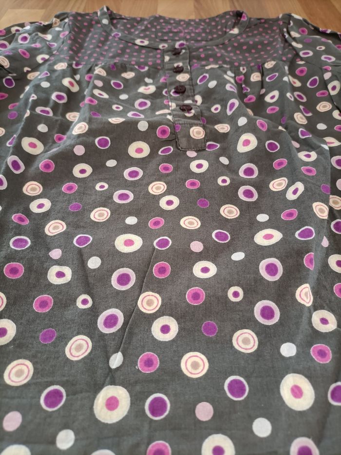 Chemise manches longues violet rose 5 ans Tissaia - photo numéro 4