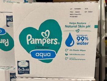 Lingettes Pampers Harmonie Aqua O plastic