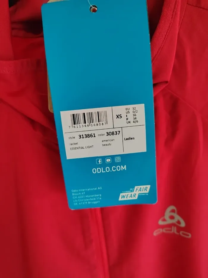 Veste de Running Odlo Essential Light W - photo numéro 3
