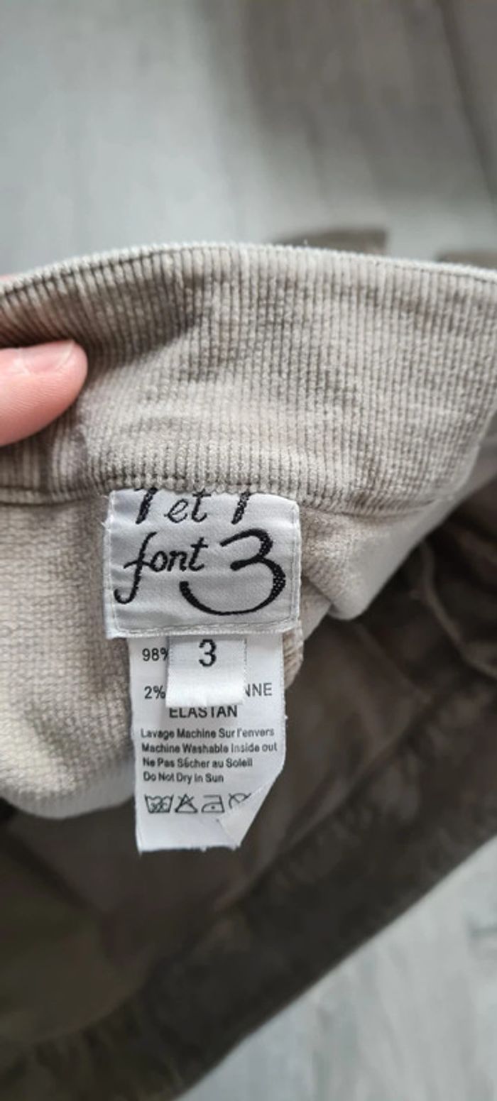 Jupe de grossesse 1 et 1 font 3 taille 3 - photo numéro 5