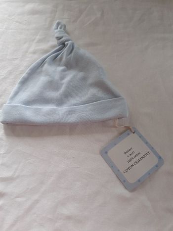 Bonnet bleu clair 6 mois Les Bébés D'Elyséa