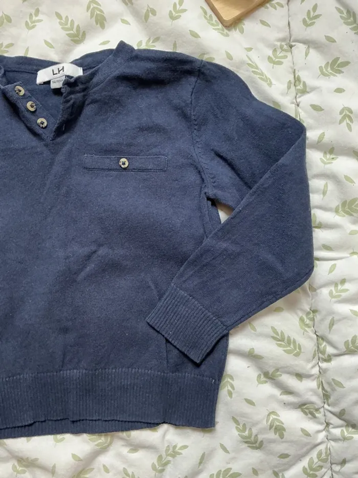 pull léger marine la halle 5 ans - photo numéro 4