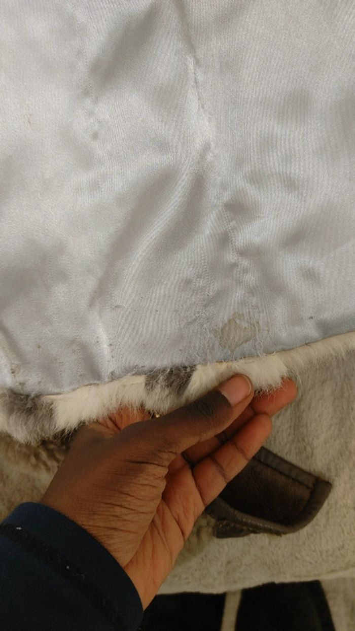 Gilet boléro sans manche en fausse fourrure intérieur Satin - photo numéro 6
