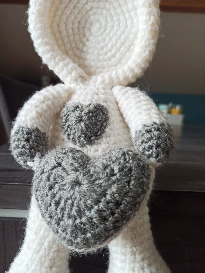Peluche crochet avec emplacement photo - photo numéro 5