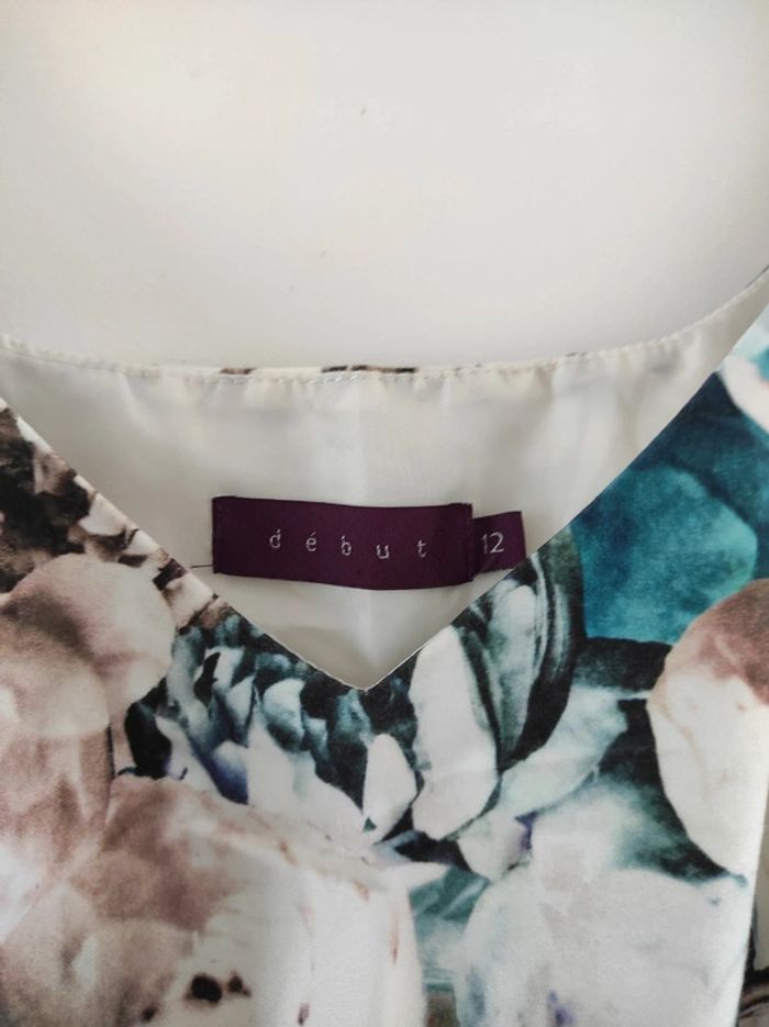 Robe habillée fleurie sans manches - photo numéro 5