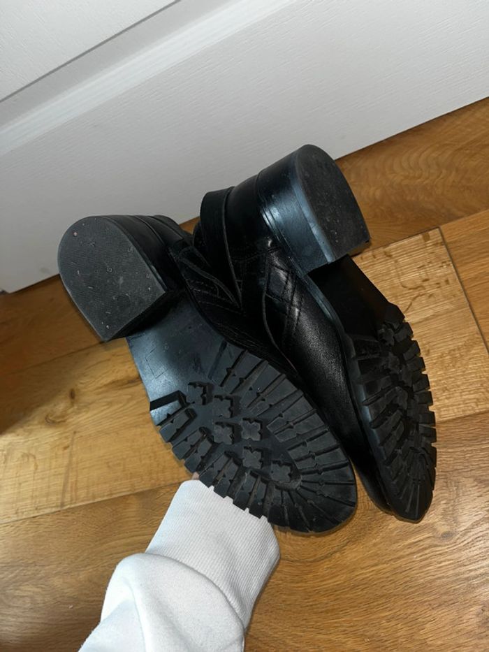 Bottes noires à petits talons, taille 38 - photo numéro 5