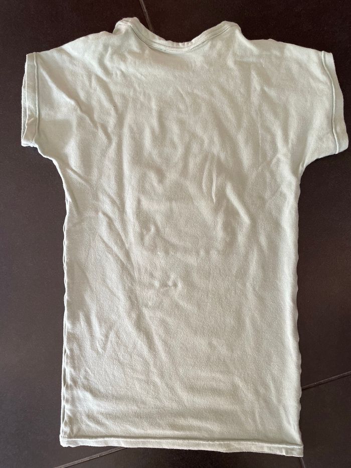 Robe t-shirt vert amande 3 ans - photo numéro 2
