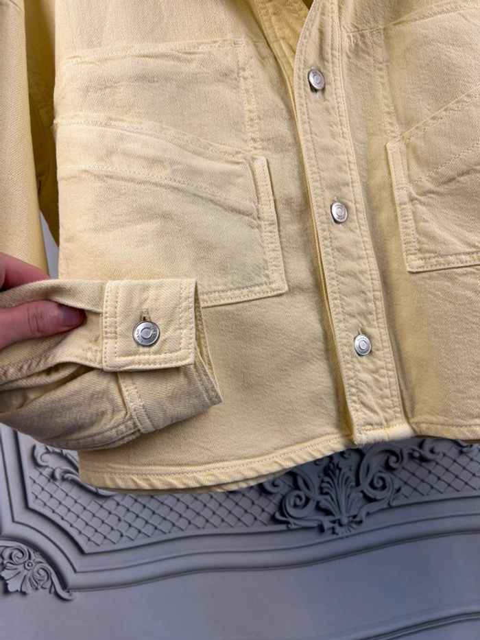 Veste courte jean Jaune Ba&sh T1 / S neuve - photo numéro 3