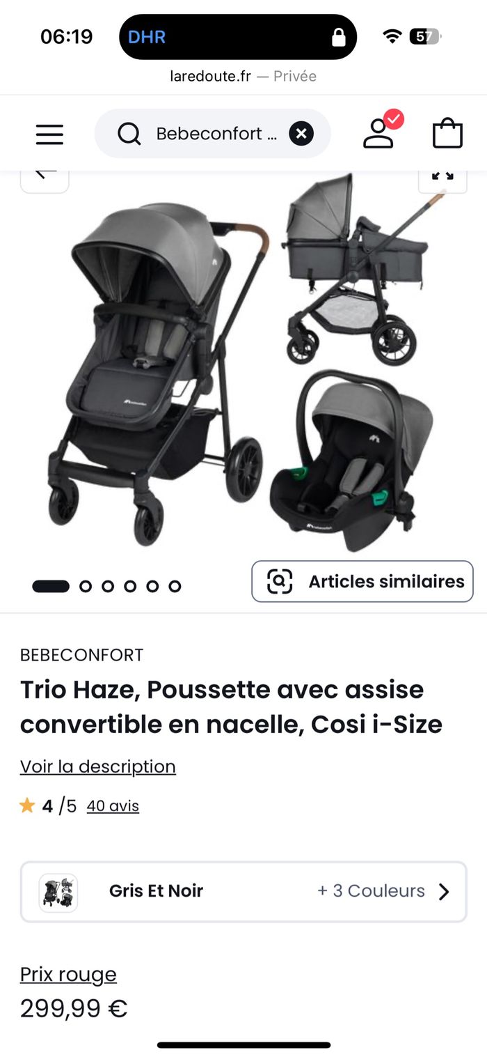 Poussette baby confort