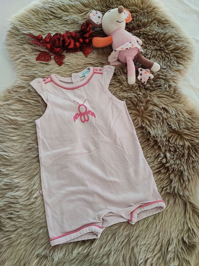 Combinaison été rose obaibi 6 mois