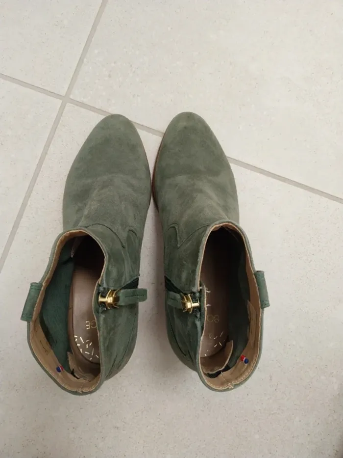Bottines vert sauge Bocage 36 - photo numéro 3