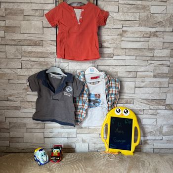 Lot de maillots manches courtes Garçon - T12mois 