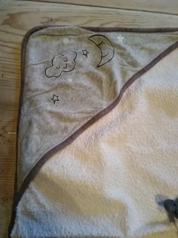 Cape de bain + Gant Bébé Fille