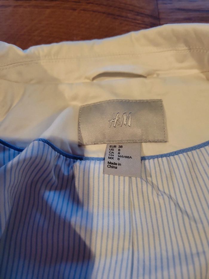 Blazer blanc taille S femme - photo numéro 3