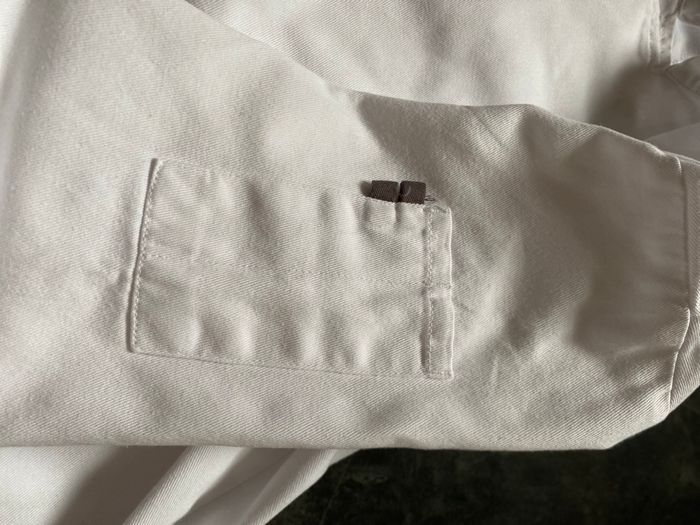 Veste de cuisinier coton blanc taille 3 ou M - photo numéro 5