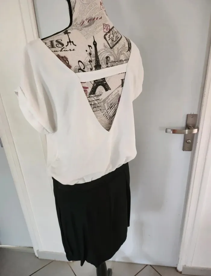 Sublime Robe noire et Blanche Grain de Malice et de taille 40 - photo numéro 3