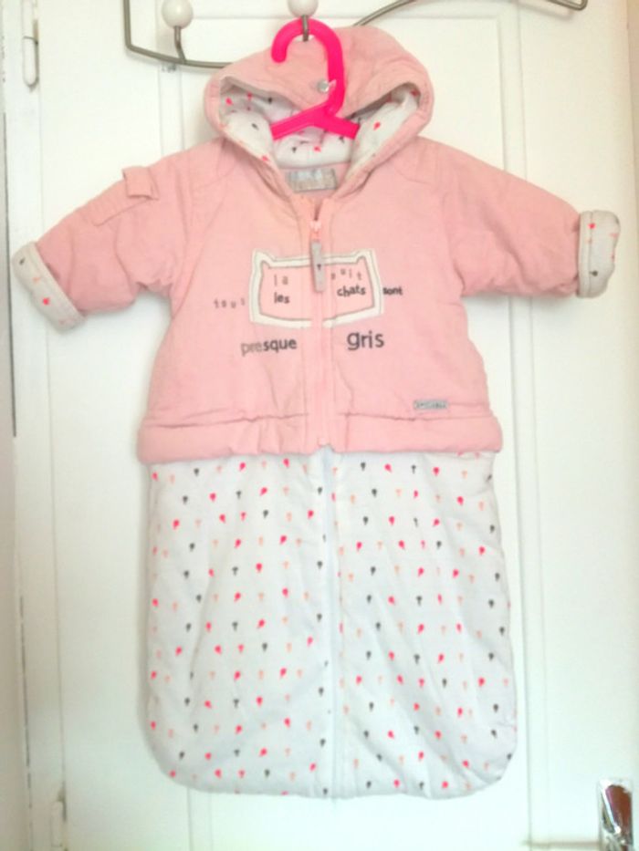 2 en 1 Nid d'ange veste à capuche