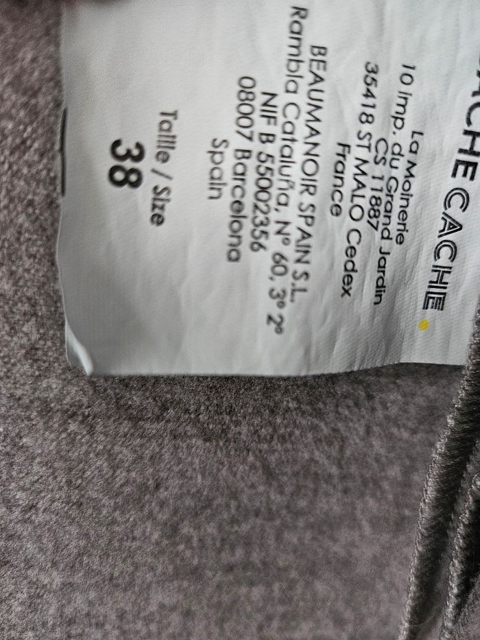 Manteau long femme gris léger Cache cache veste trench - photo numéro 5