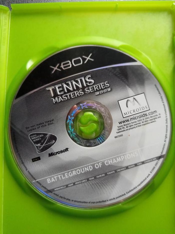 Microsoft - Xbox - Tennis masters series - 2003 - photo numéro 6