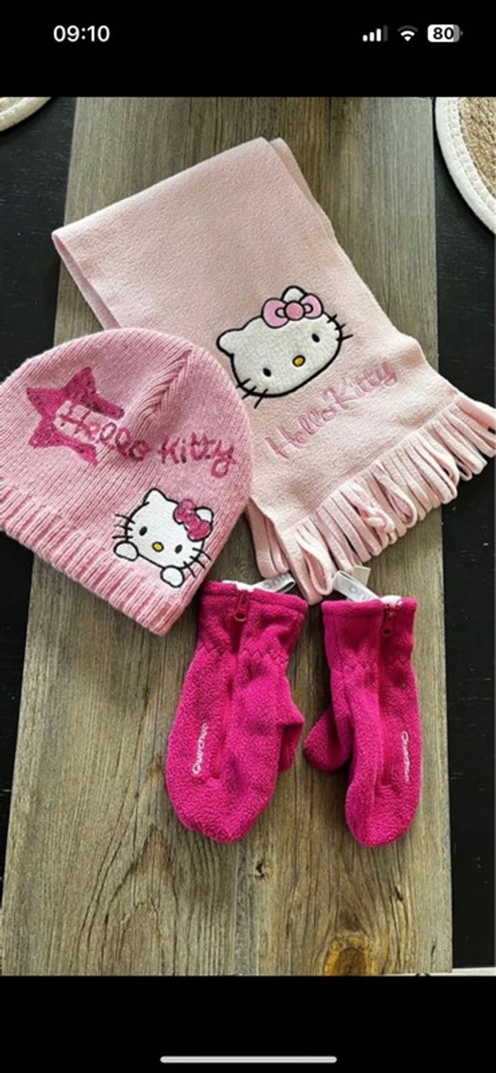 Bonnet écharpe moufles