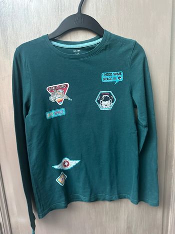 T-shirt vert bouteille kiabi 12 ans