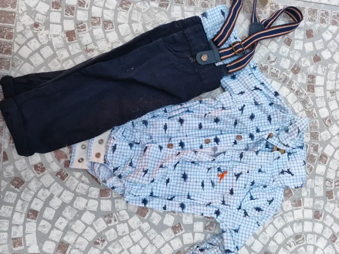 Ensemble body chemise pantalon