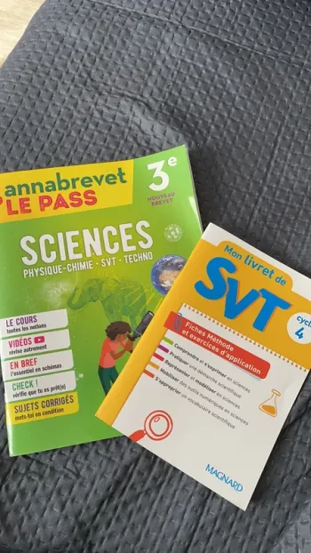 Lot Annabrevet Sciences et livret SVT