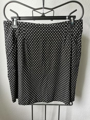 Jupe noir à pois blc 123