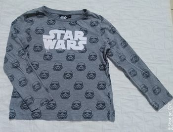 Starwars haut t shirt manches longues 6 ans
