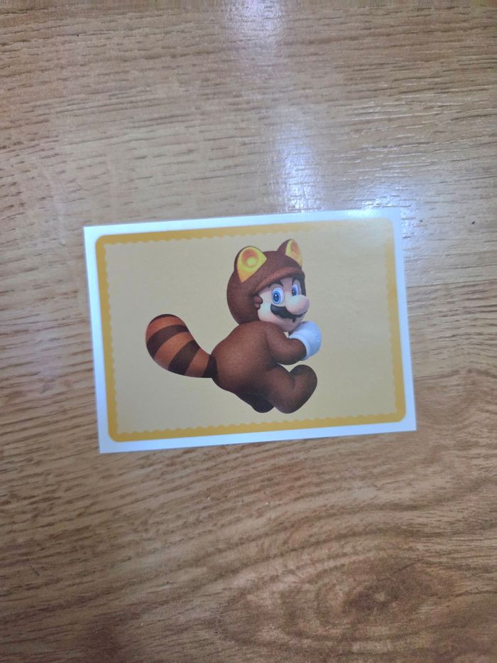 Carte Panini officielle de la collection Super Mario
