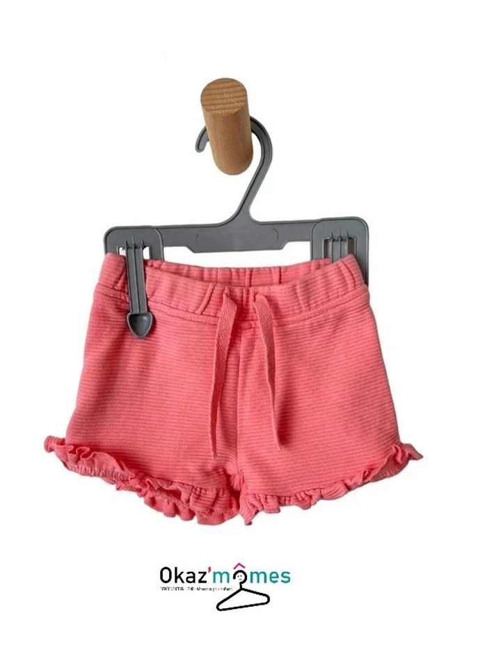 Short d'été rose en coton côtelé - Gémo 6 mois
