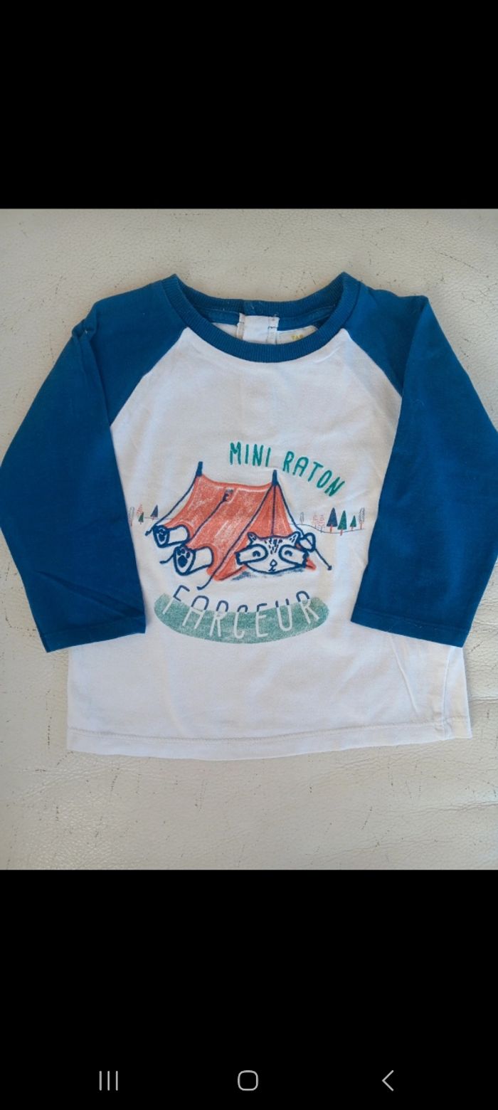 Lot tee-shirts 18 mois - photo numéro 3