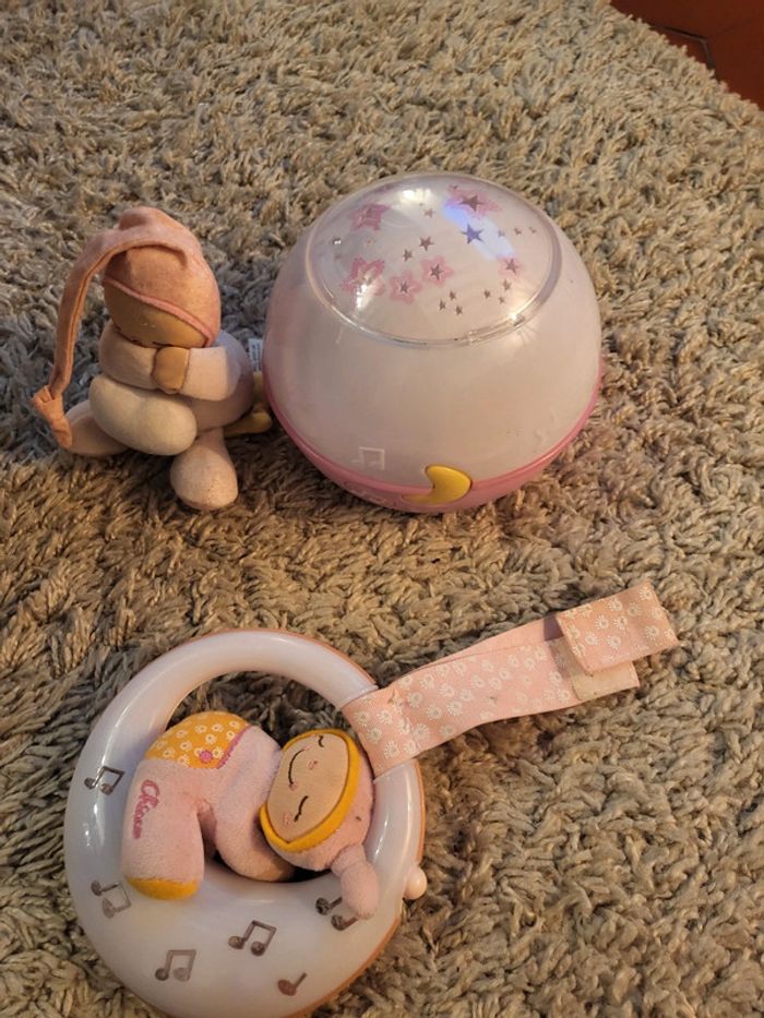 Lot veilleuse fille chicco - photo numéro 2