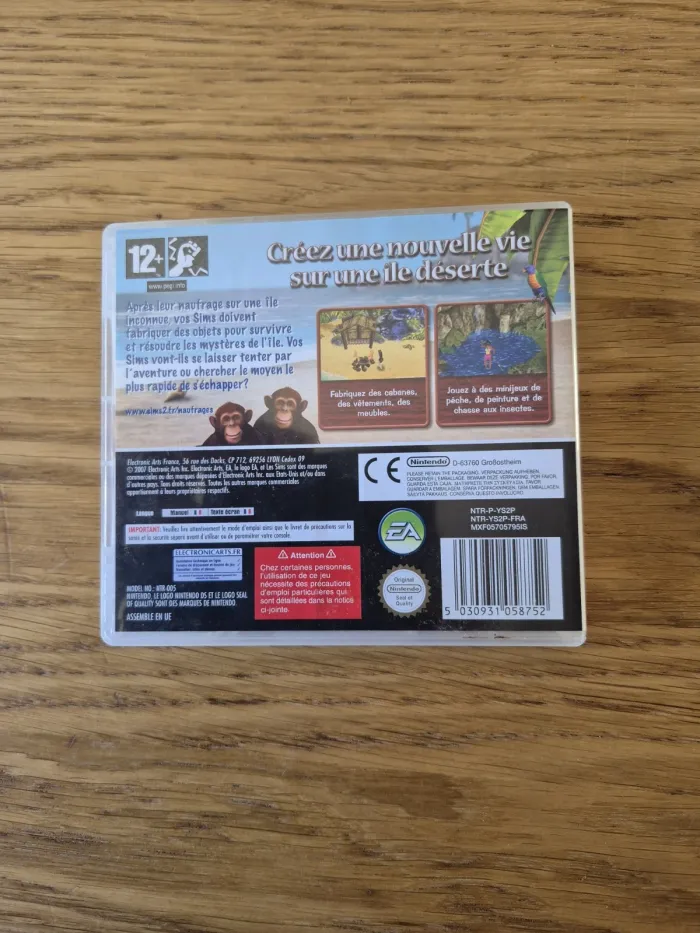 Jeu Nintendo DS - Les Sims 2 Naufragés - Complet pal Fra - photo numéro 2