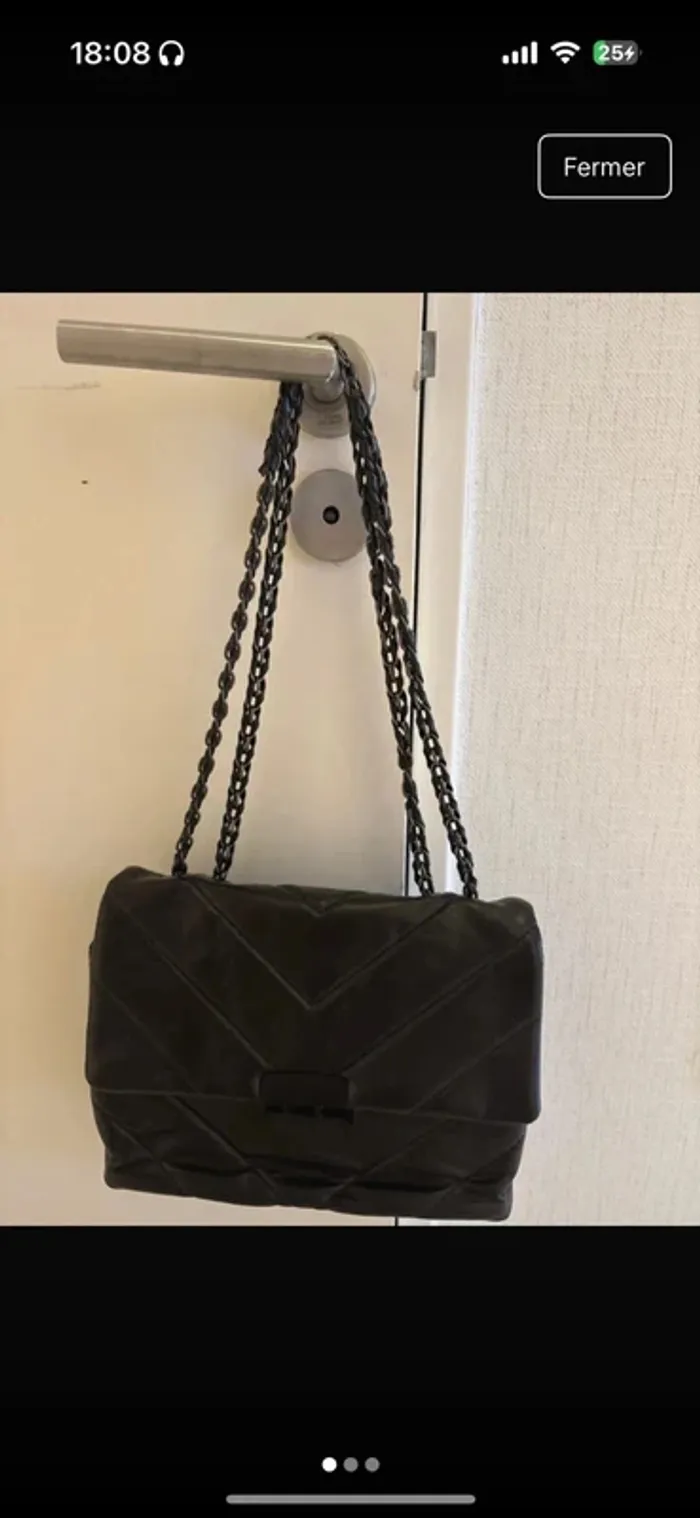 Sac à main noir Zara