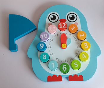 horloge bois eveil