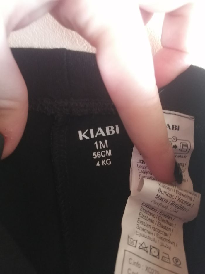 Lot de 2 leggings et 1 bodies 1mois kiabi - photo numéro 3